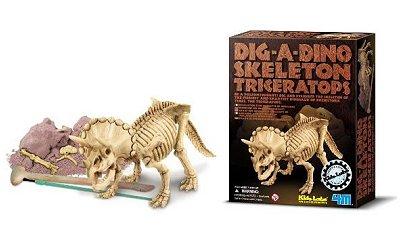 4M - Kidz Labs - Tricératops - Déterre ton dinosaure - Dig a dino