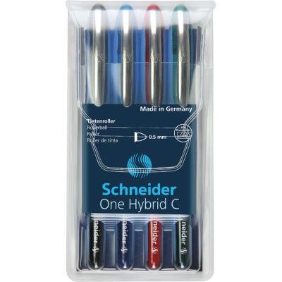 Roller À Encre One Hybrid C Pte Conique 05 Pochette 4 Assorti