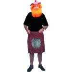 Kilt D'Écossais Tartan Rouge à Carreaux - Taille Unique Adulte Homme - Parfait Pour Carnaval, Saint Patrick Et Soirées Thématiques