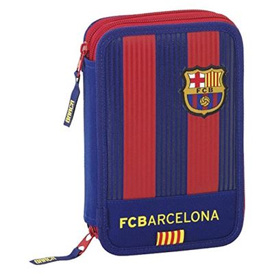 Barcelona F.C. Barcelone FC Fourniture Scolaire Crayon Cas étui à Crayons Trousse Scolaire 34 pièces