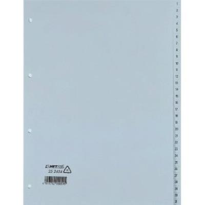 Hetzel intercalaires en plastique, chiffres, a4, 1-31, pp, 25245481