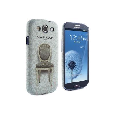 Coque Rigide de Protection NAF NAF Motif Chaise Vintage - Gris pour Samsung Galaxy S3