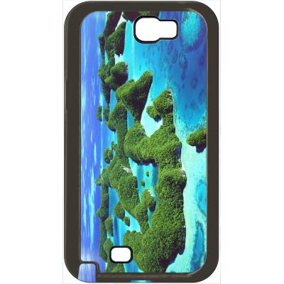 Coque samsung note 2 plage avec dunes de verdure