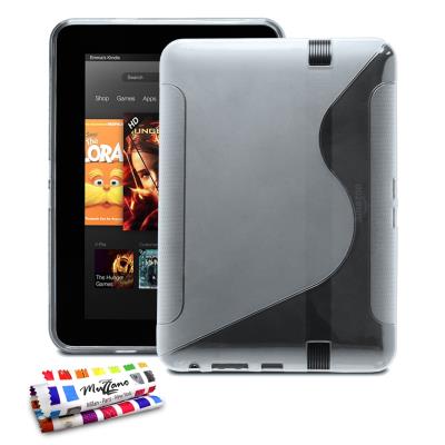 Coque Souple ORIGINALE Ultra Fine Transparent , Le S, Premium de MUZZANO pour AMAZON KINDLE FIRE HD