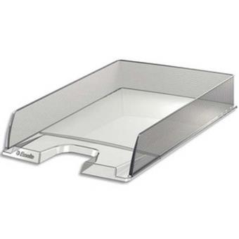 Waytex Lot De 4 Corbeilles à Courrier A4 Rouge Transparent - Empilables Et Pratiques Pour Bureau