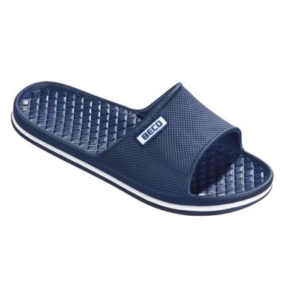 chaussons de bain doux bleu marine dames taille 39