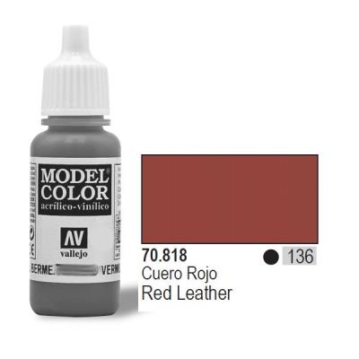 Vallejo acrylic model color - red leather - val818 vall-70818