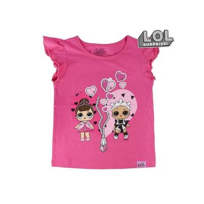 T shirt à manches courtes Enfant LOL Surprise! 74095 Fuchsia (Taille 6 ans)