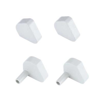 Brunner end cap gouttière gris-lot de 4-610 630