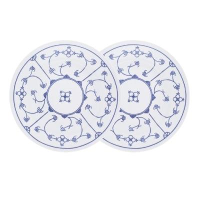 kahla 16a184a75019h saks lot de 2 grandes assiettes bleu