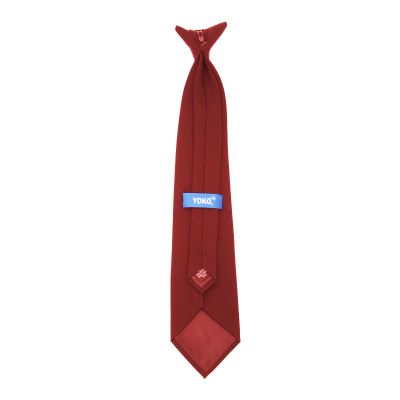 Cravate à clipser Yoko (Taille unique) (Bordeaux) - UTBC1550