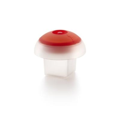 LÉKUÉ CUISSON VAPEUR CUIT OEUF OVO CUBIQUE TRANSPARENT SILICONE PLATINE