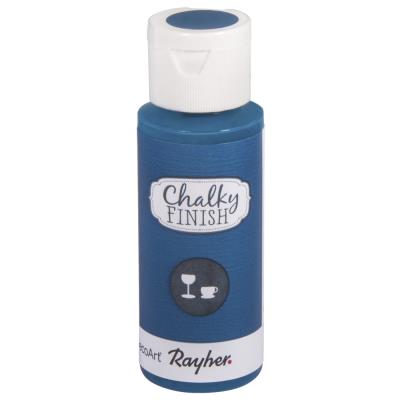 Peinture craie verre (Chalky Finish) - bleu coelin - 59ml - Rayher