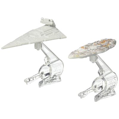 Hot Wheels – Star Wars – CGW93 – Star Destroyer vs Mon Calamari Cruiser – 2 Véhicules Miniature Die Cast