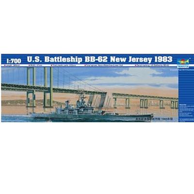 Maquette bateau : cuirassé us bb-62 new jersey 1983 trumpeter