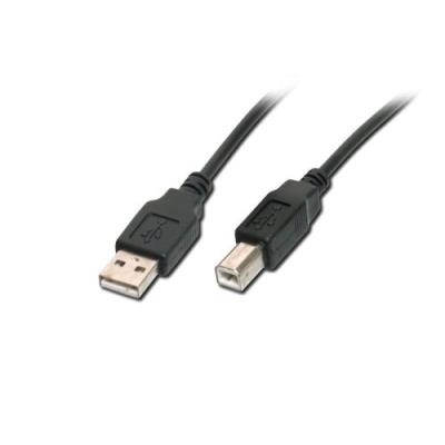 Usb 2.0 anschlußkabel 5m stecker a stecker b schwarz --