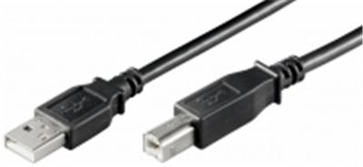 CABLE A/B USB 2.0 HiSpeed (Mâle/Mâle) - 5 m BLACK