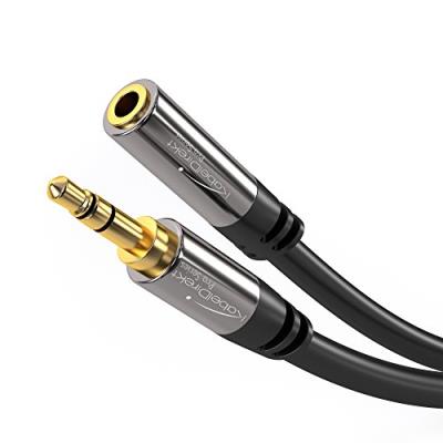 KabelDirekt 7.5m Câble d'extension audio 3.5mm Jack (m) à 3.5mm Jack (f) - PRO Series