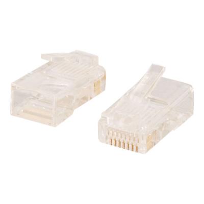 C2G RJ45 Cat5E Modular Plug for Round Stranded Cable - netwerkconnector