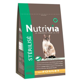 Nutrivia Croquettes Au Poulet Pour Chat Sterilise 400g Nourriture Et Friandises Pour Chat Achat Prix Fnac