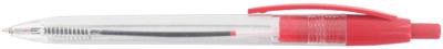 Stylo Retractable Corps Cristal Rouge