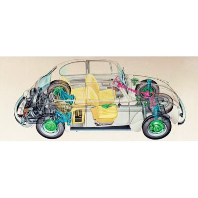 Tasse de ceramique VW Camper Cross Section