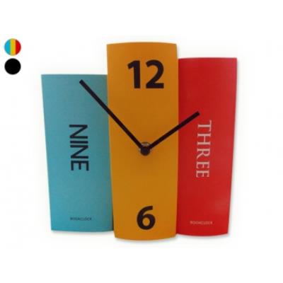 Horloge 3 livres décorative et originale couleur deco maison design insolite