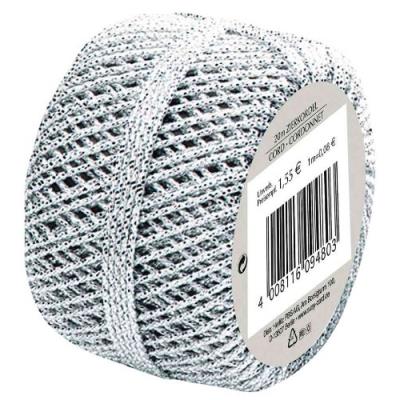 Susy card ficelle décorative cordonnet, argent 11103975
