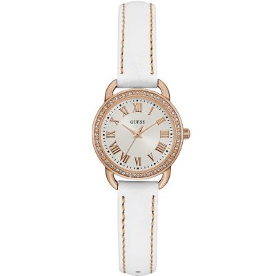 Montre Guess Fifth Avenue-W0959L3 pour Femmes en Cuir Blanc