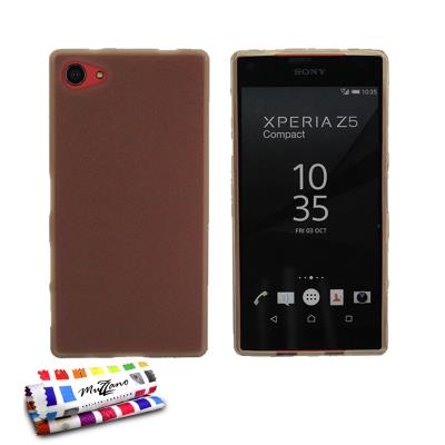 Coque Souple Ultra-Slim Le Glossy Hybrid Gris pour SONY XPERIA Z5 COMPACT