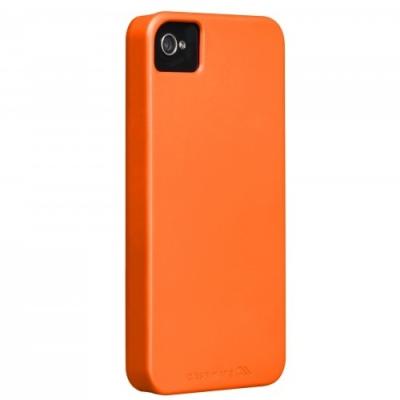 Coque iPhone 4 CASE MATE Barely There orange électric