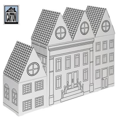 VILLA CARTON - City Blocks - City Shops - Décors en carton à colorier
