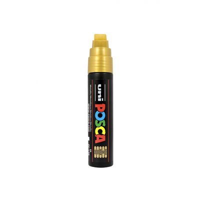 Marqueur posca pc17 rectangulaire extralarge or - posca