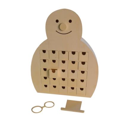 Calendrier de l'Avent bonhomme de neige