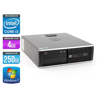 Unité centrale HP Elite 8200 SFF - Noir - Intel Core i3-2100 / 3.10 GHz - RAM 4 Go - HDD 250 Go - DVD - Gigabit Ethernet - Windows 7 Professionnel