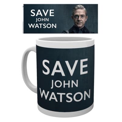 Tasse de ceramique Sherlock Save John Watson