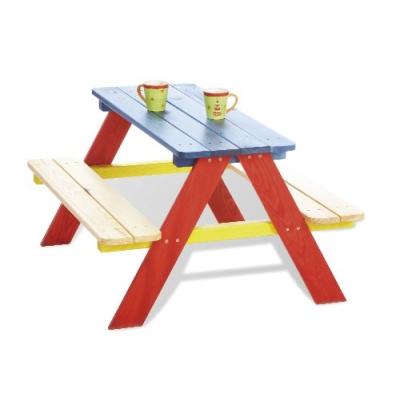 PINOLINO - 201616 - JOUET EN BOIS - TABLE ET CHAISES ENFANT - NICKI - VERNI