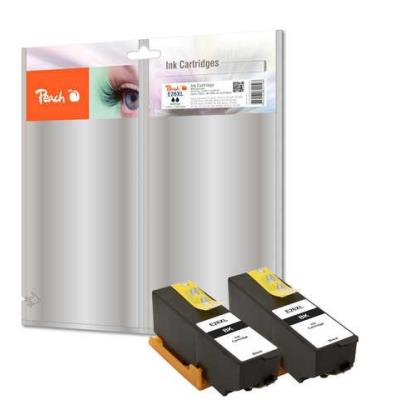 Peach Twin Pack Ink Cartridge Black, Compatible With Epson No. 26Xl Bk, T262140 Peach Kompatible Toner+Tinte Pi200-378