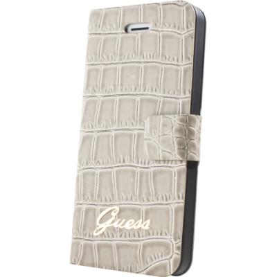 Etui folio Guess croco beige pour Iphone 4/4s