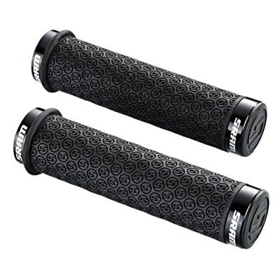 Sram mtb dh poignées en silicone à double fermeture avec embouts noir noir 13 cm