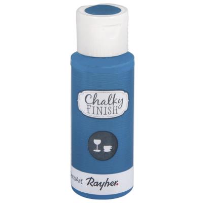 Peinture craie verre (Chalky Finish) - bleu azur - 59ml - Rayher