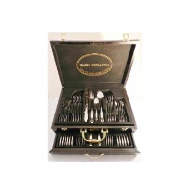 Pradel excellence d570-48 ménagère set de 48 pièces dans coffret 37,5 x 28,5 x 11 cm