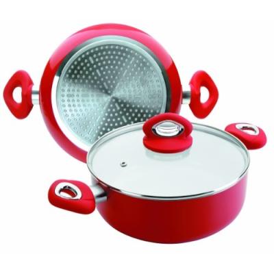 IBILI 418220 VITAL FAITOUT AVEC COUVERCLE ALUMINIUM/CÉRAMIQUE 20 CM