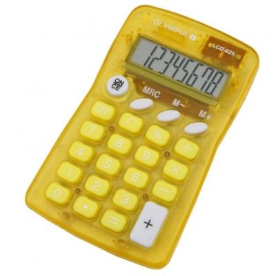 Olympia lcd 825 calculatrice jaune 4672