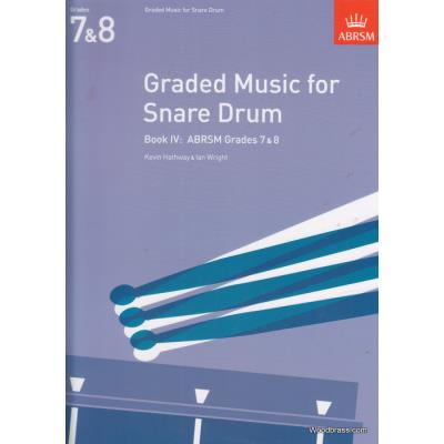 Méthodes et pédagogie ABRSM Publishing HATHWAY K./ WRIGHT I. - GRADED MUSIC FOR THE SNARE DRUM, BOOK IV Batterie