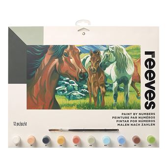 Reeves Peinture Numero Chevaux Sauvages Grand Autres Accessoires