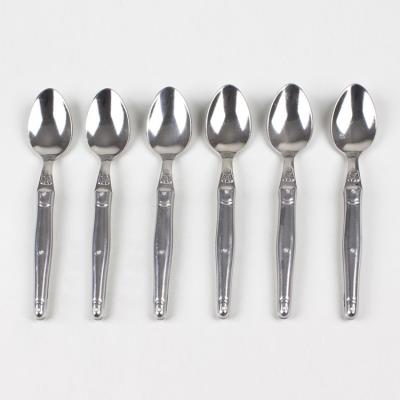 Coffret 6 cuilleres cafe laguiole inox