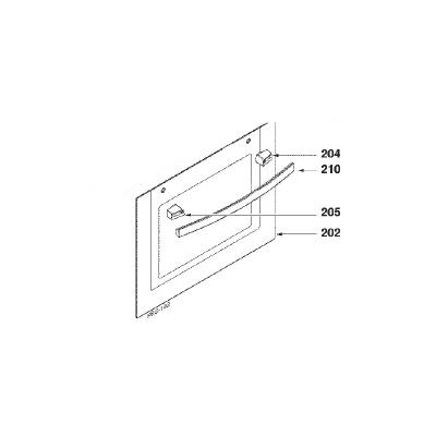 Vitre extrieure de porte (300646-12299) Four, cuisinire 70X1681 SAUTER - 300646_3662734975930