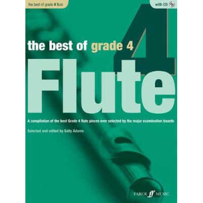 Partitions variété, pop, rock... FABER MUSIC ADAMS SALLY - BEST OF GRADE 4 FLUTE + CD - FLUTE AND PIANO  Vents