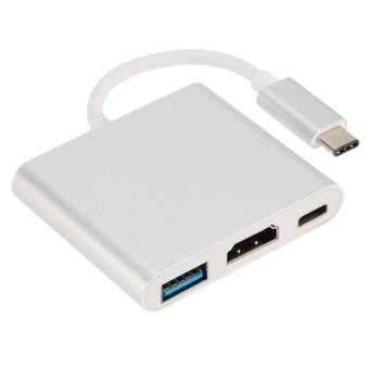 marque generique - Adaptateur 3 En 1 Type C Vers HDMI USB-C USB 3.0 Pour  Macbook Pro IPad Pro Gris - Autres accessoires smartphone - Rue du Commerce